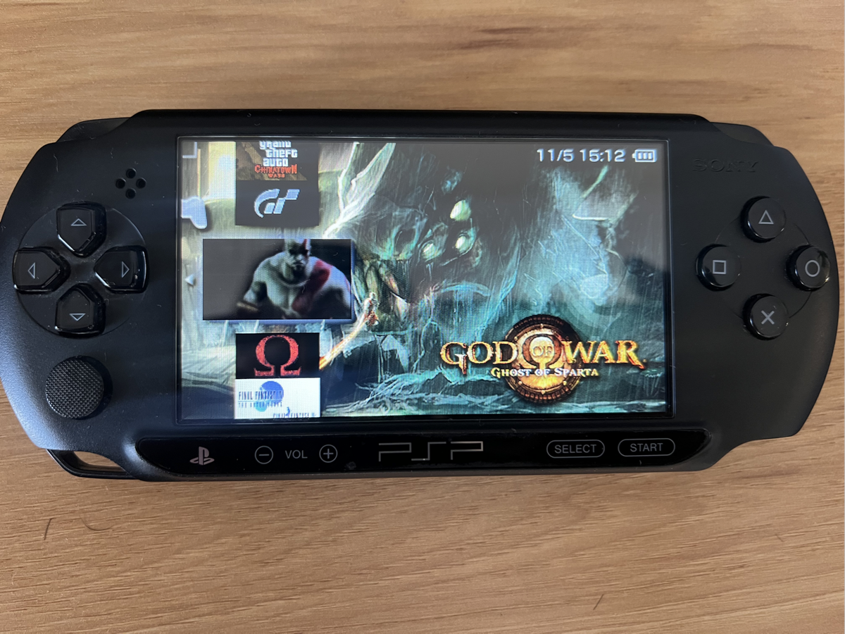 PSP Street Console + 128GB SD Card Loaded with 100+ Games