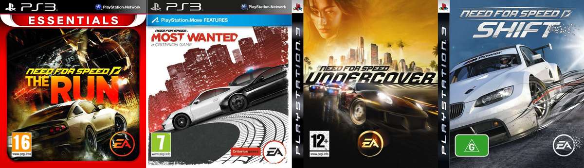 Need for Speed Bundle (PS3)  4 Epic Racing Games!