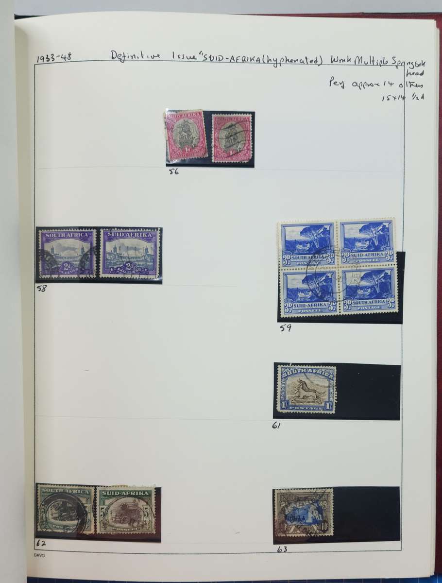 Stock Book: Silveray Album containing Union of SA (1910-1961) Used/MM. Almost complete. High CV