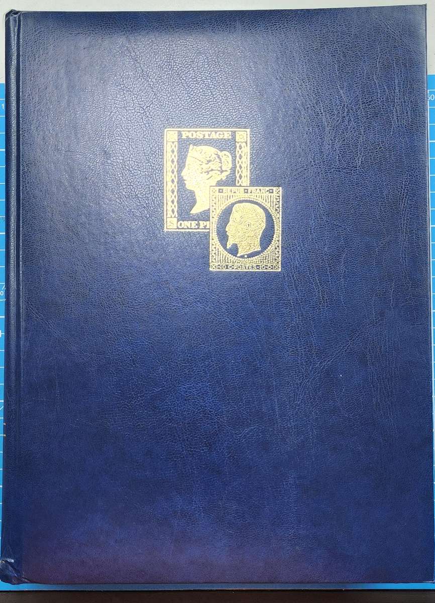 Stock Book: Blue with 23 White Pages/ 46 Sides: Used/MM Italy 1855-1998 (Great finds possible)