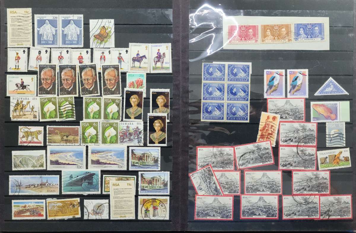 Stock Book Set: 2 x Big /1 x Small With Used World Stamps (Very Nice Starter Pack)