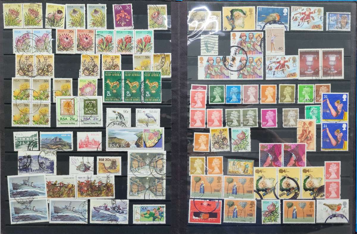 Stock Book Set: 2 x Big /1 x Small With Used World Stamps (Very Nice Starter Pack)