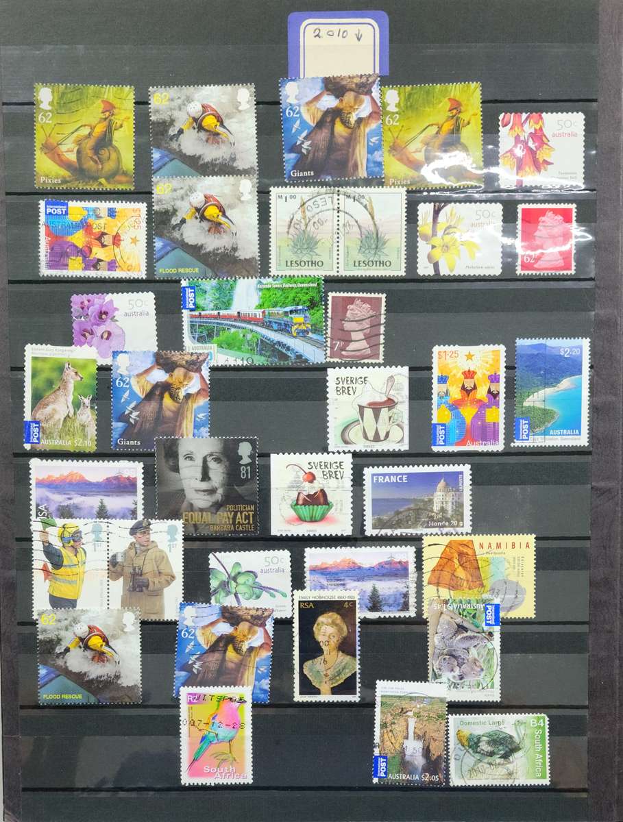 Stock Book Set: 2 x Big /1 x Small With Used World Stamps (Very Nice Starter Pack)