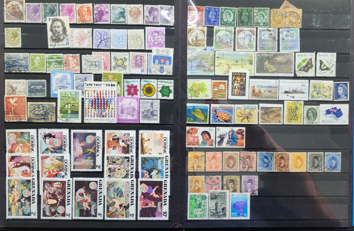 Stock Book Set: 2 x Big /1 x Small With Used World Stamps (Very Nice Starter Pack)