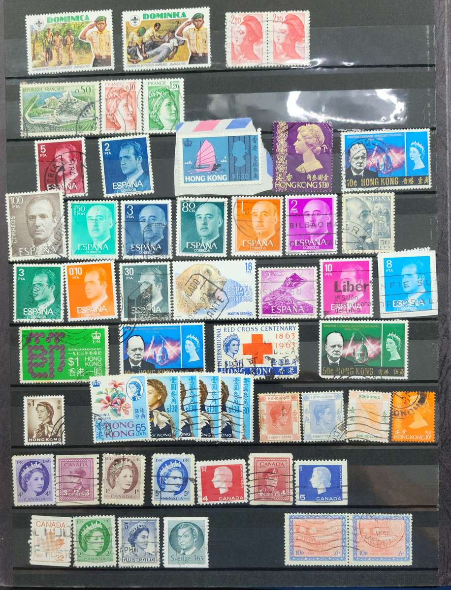 Stock Book Set: 2 x Big /1 x Small With Used World Stamps (Very Nice Starter Pack)