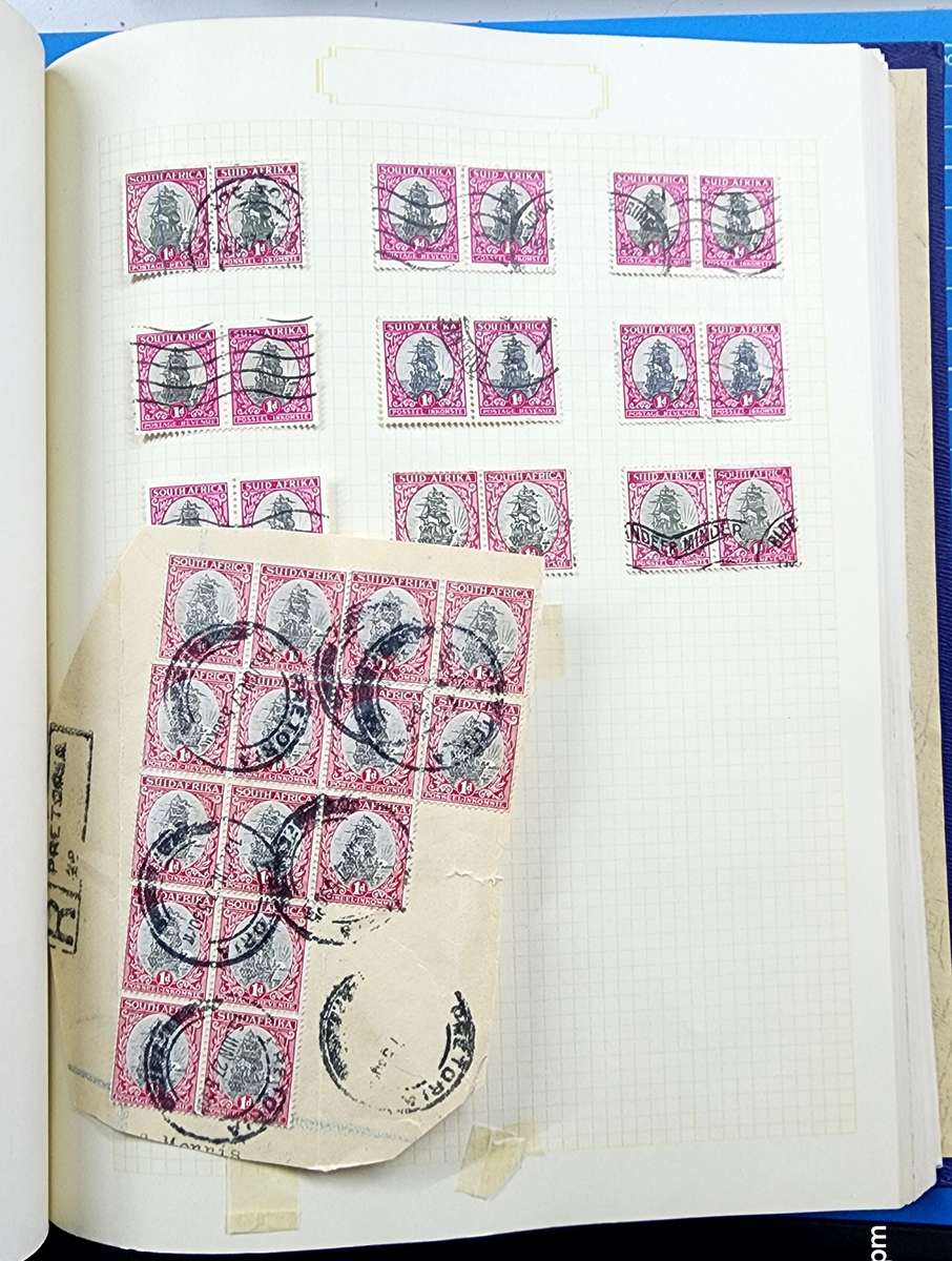 Derwent Stamp Album: Old Album with Union/SA Used Singles **Great Starter**