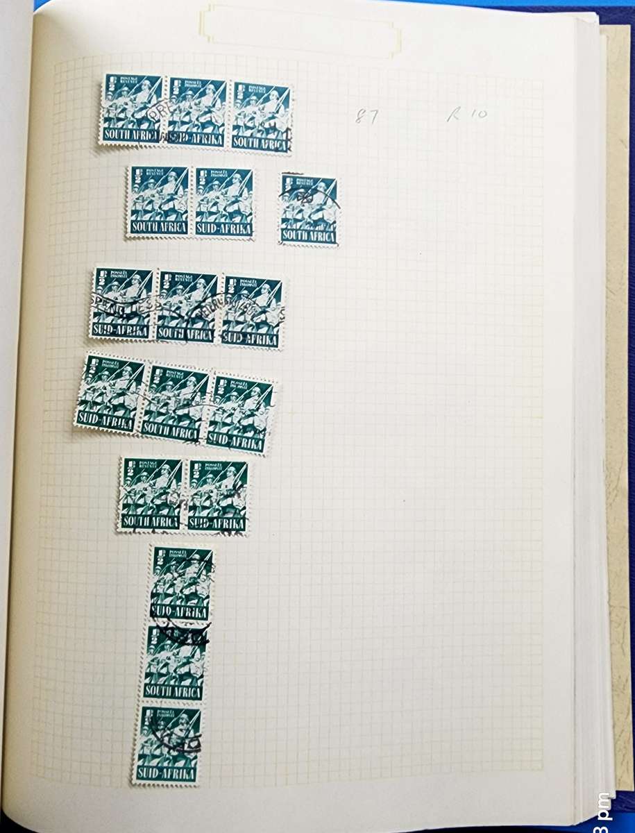 Derwent Stamp Album: Old Album with Union/SA Used Singles **Great Starter**