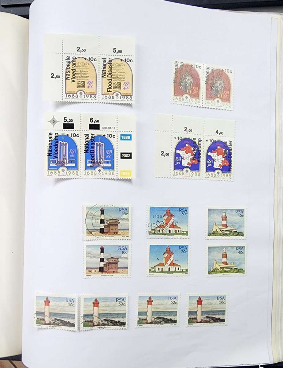 Davo Stamp Album: South Africa 1910-1994: Filled with Used Hinged: Finds Possible