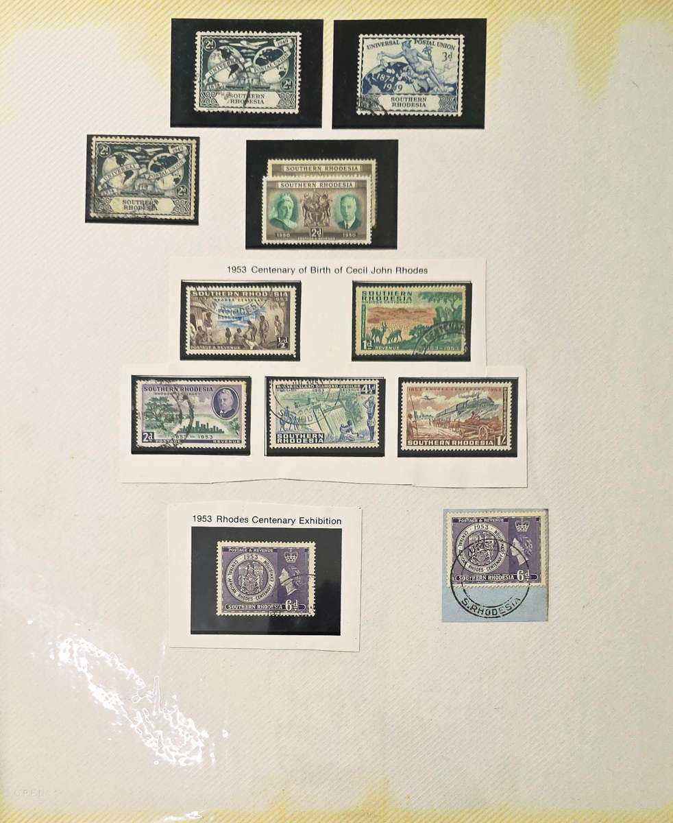 Old Stamp Album: Used/MM Rhodesia (Some Sets) - Finds Possible