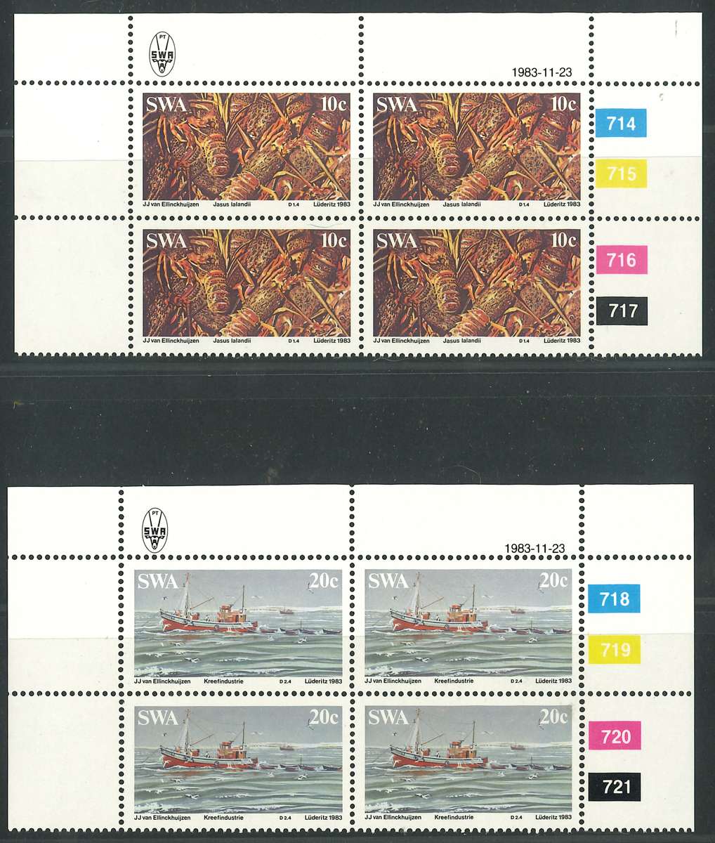 SWA 1983: Lobster Industry - UMM Set of CB: SACC 426-431