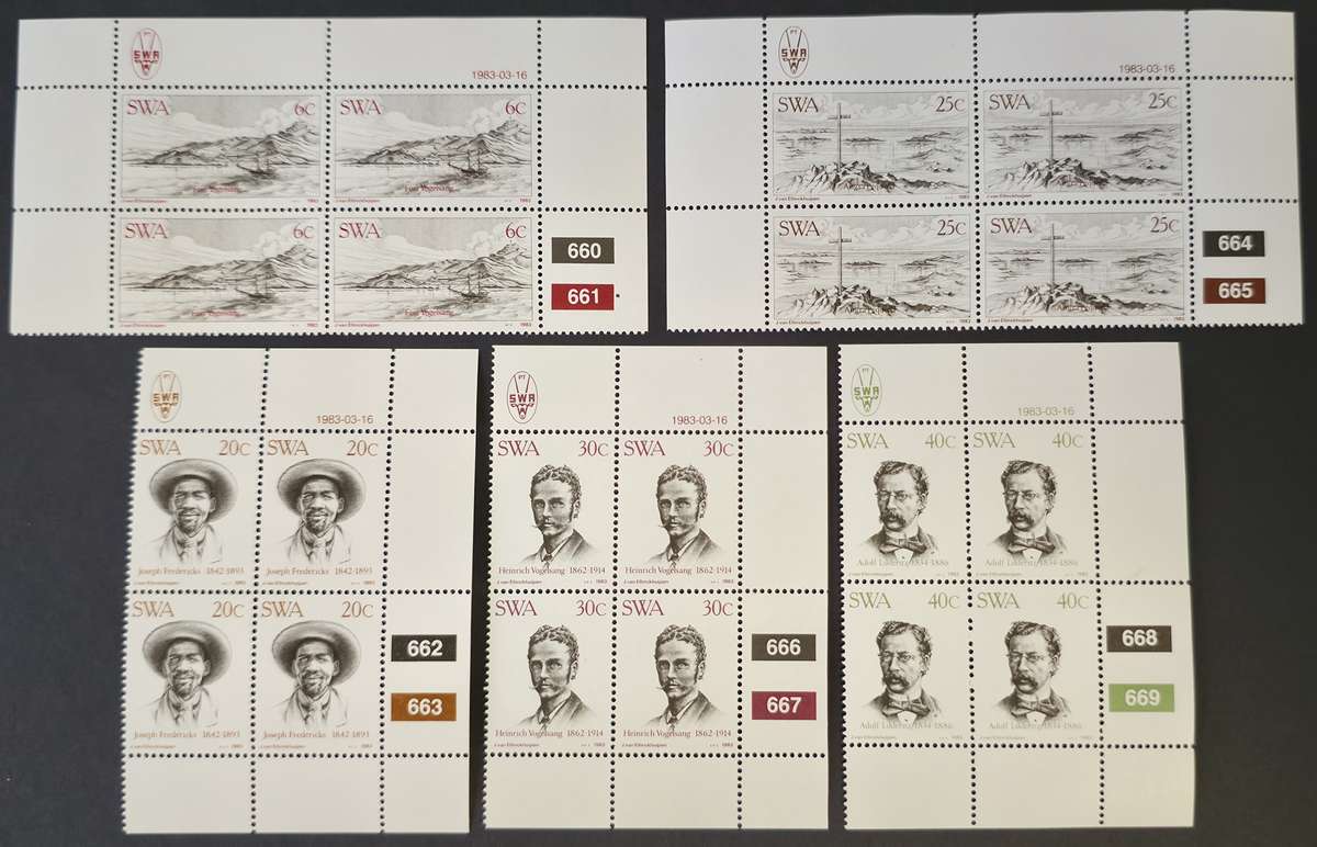 SWA 1983: Centenary of Lüderitz - UMM CB's: SACC 415-419