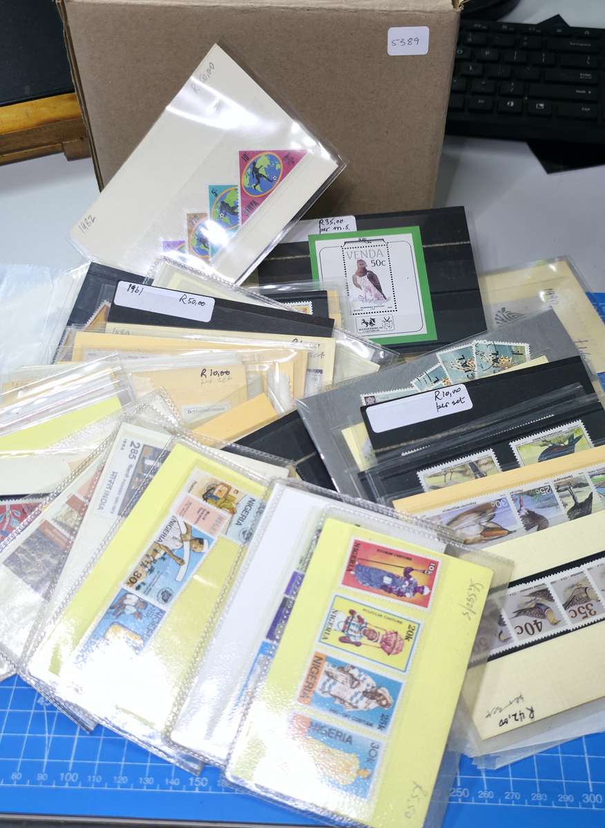 Happy Hobby Stamps Mystery Box 10: Unchecked Small Box with Word Dealers Stock Cards - * Unchecked*