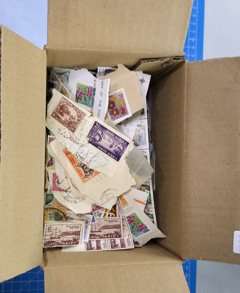 Happy Hobby Stamps Mystery Box 12: Unchecked Small Box with used RSA/Union - * Unchecked*