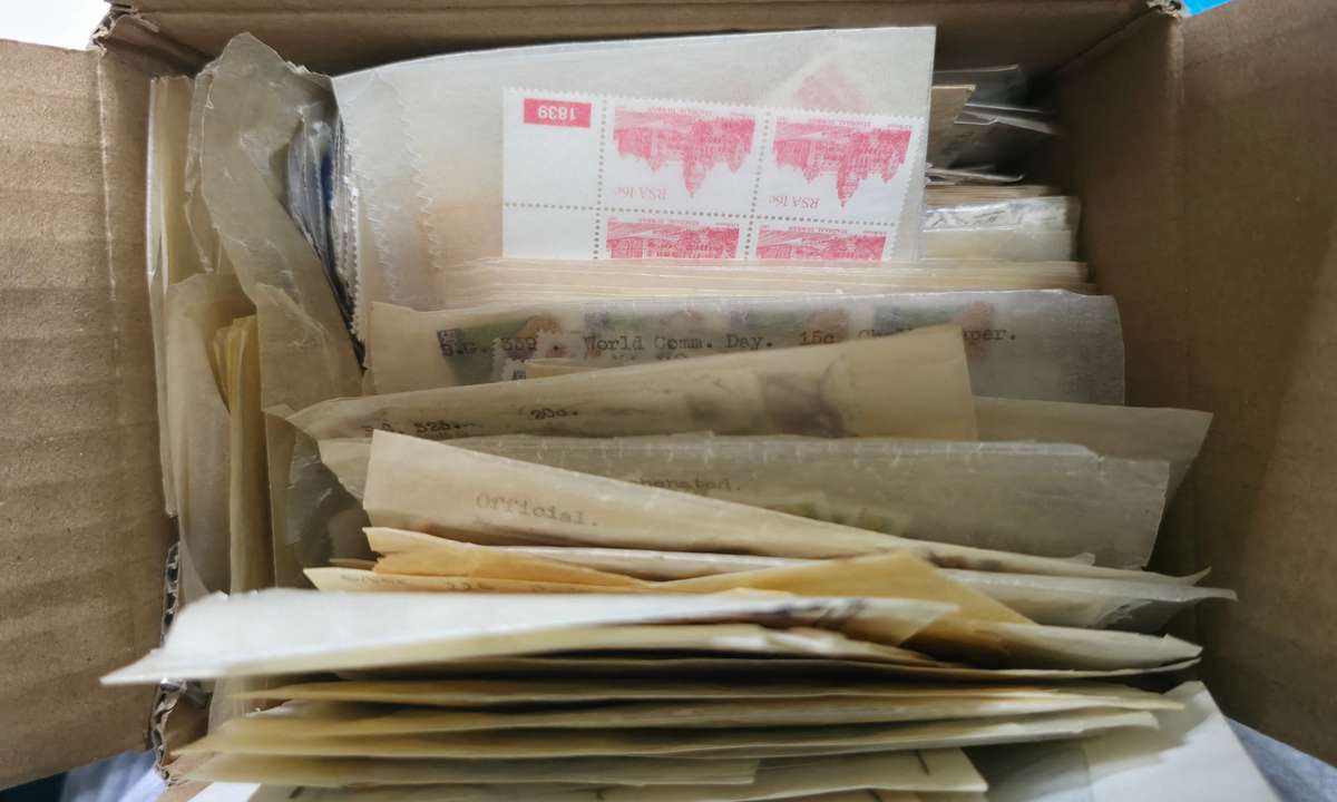 Happy Hobby Stamps Mystery Box 16: Unchecked Small Box Old Dealers Stock * Unchecked*