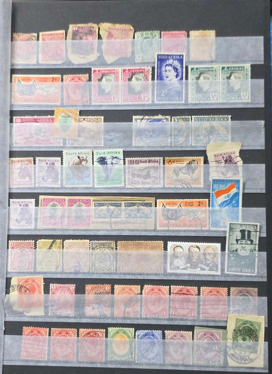 Stock Book: 6/12 Black Page: Pre-Union/Union/RSA Used Mix: Nice Starter with Finds Possible