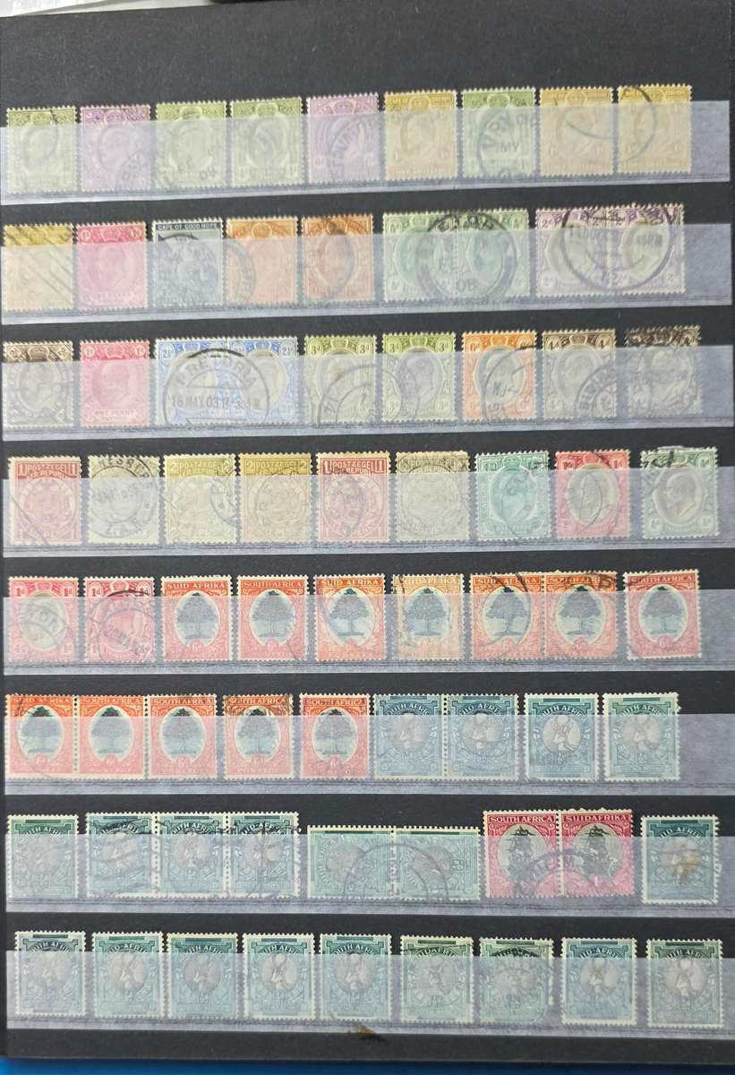 Stock Book: 6/12 Black Page: Pre-Union/Union/RSA Used Mix: Nice Starter with Finds Possible