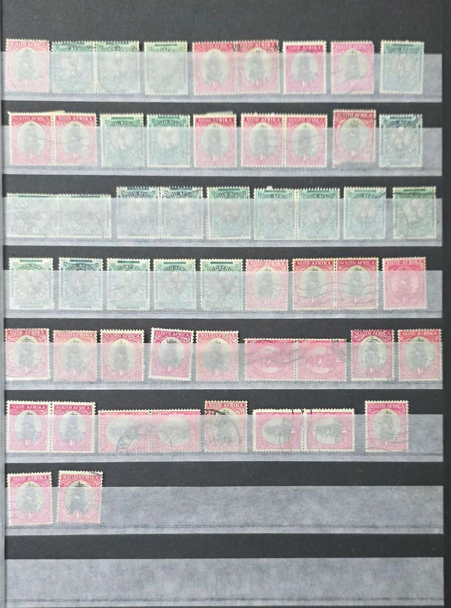 Stock Book: 6/12 Black Page: Pre-Union/Union/RSA Used Mix: Nice Starter with Finds Possible