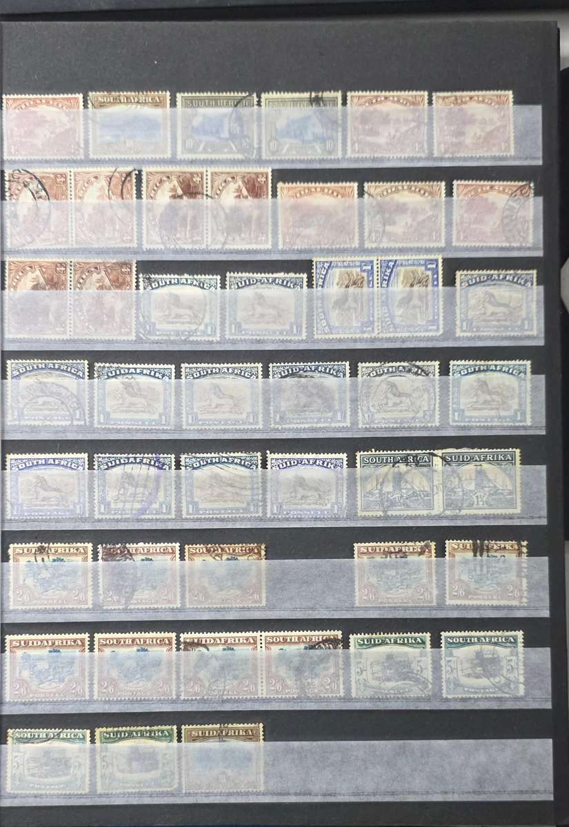 Stock Book: 6/12 Black Page: Pre-Union/Union/RSA Used Mix: Nice Starter with Finds Possible