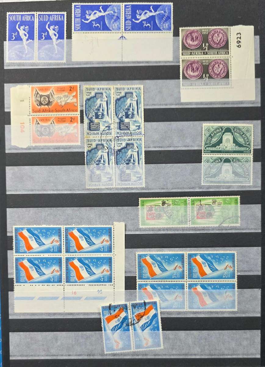 Stock Book: 6/12 Black Page: Pre-Union/Union/RSA Used Mix: Nice Starter with Finds Possible