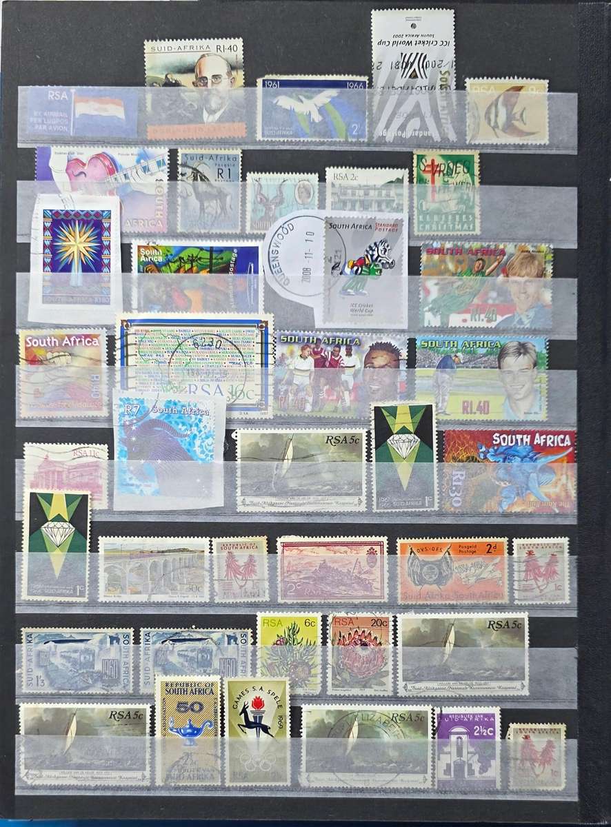 Stock Book: 6/12 Black Page: Pre-Union/Union/RSA Used Mix: Nice Starter with Finds Possible