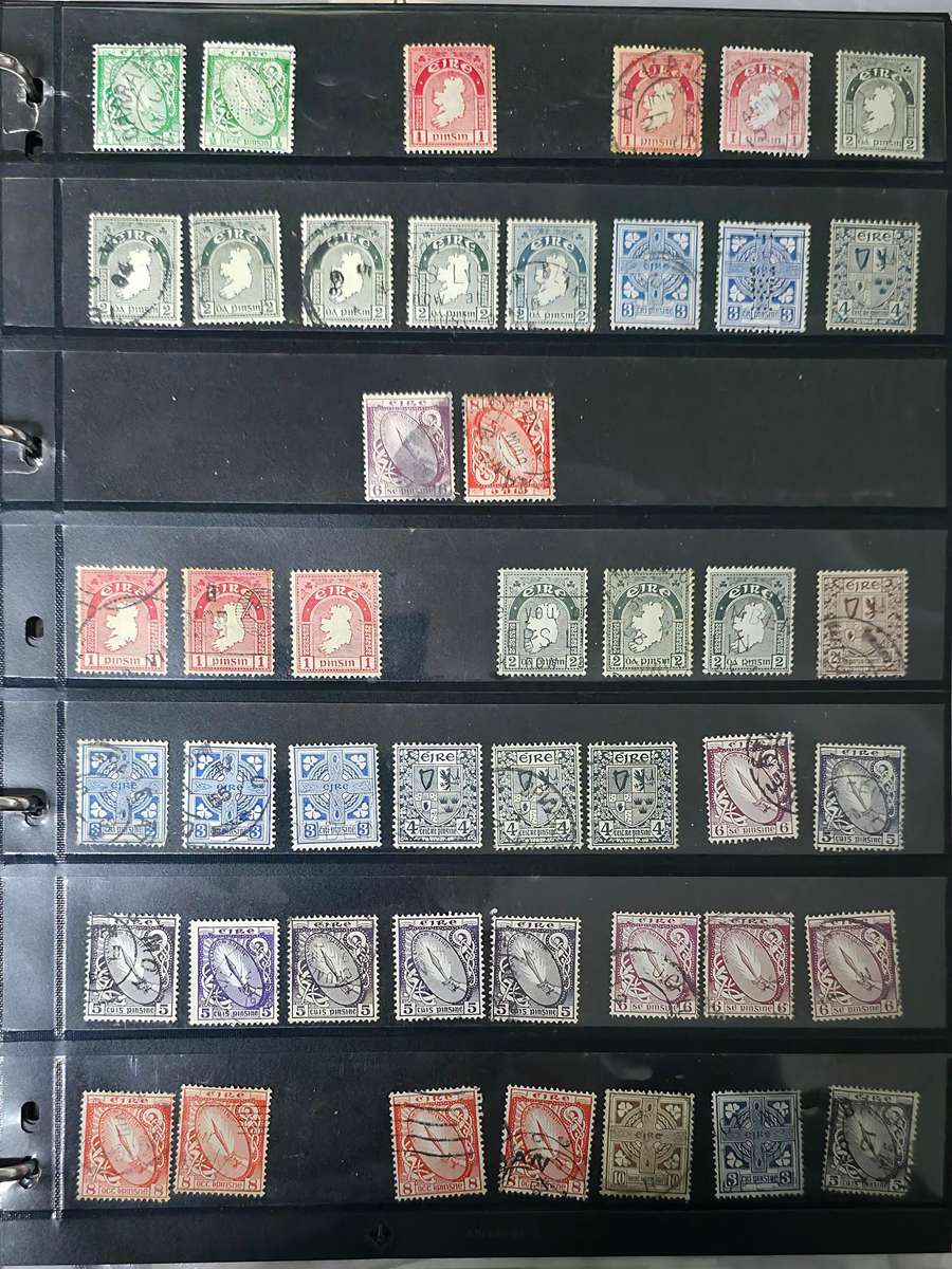 Protector Stamp File: 20 Pages with Unchecked World Mix - Used