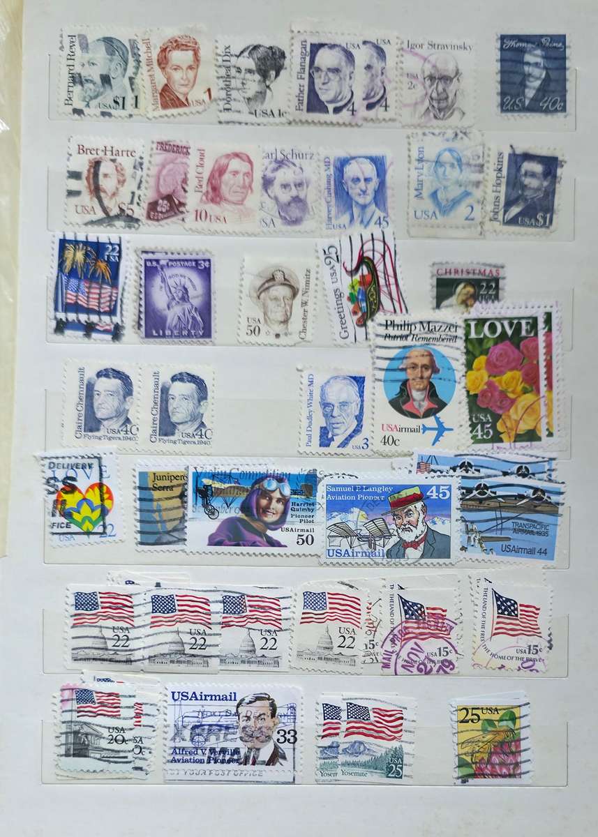 Stock Book: Medium Size 10/20 White with World Used - Nice Starter