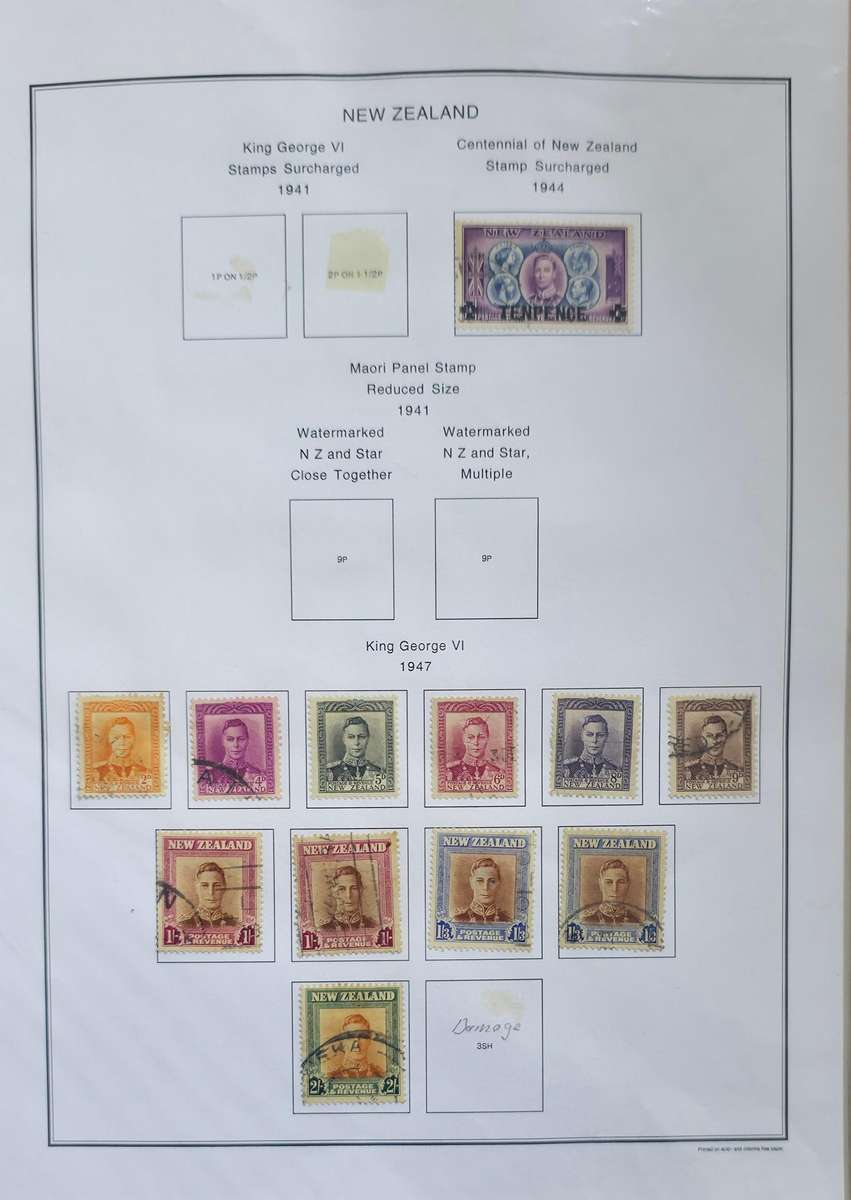 Stamp File: New Zealand Used - 1935-2002: Partially Completed (Unchecked with Finds Possible)
