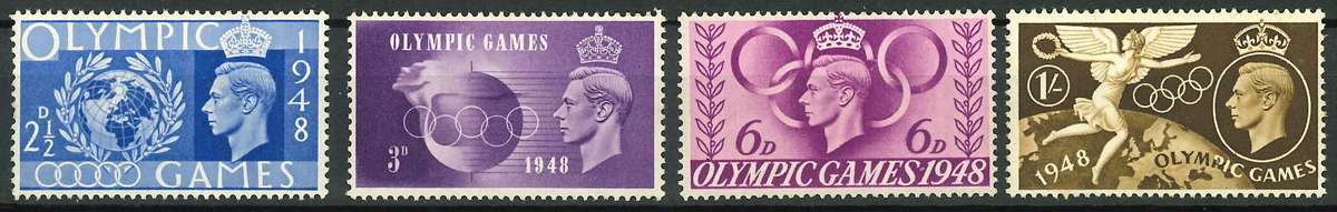 Great Britain 1948: Olympic Games London Set - LMM: SG 495 - 498