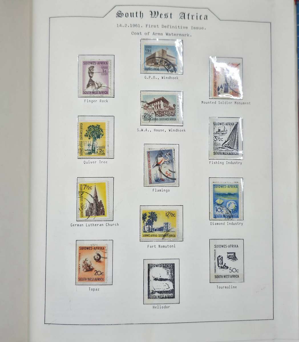 The Grafton Hinge-less Stamp Album: With SWA 1961 to 1989 mostly used (Some Gaps) Ideal for Starter!