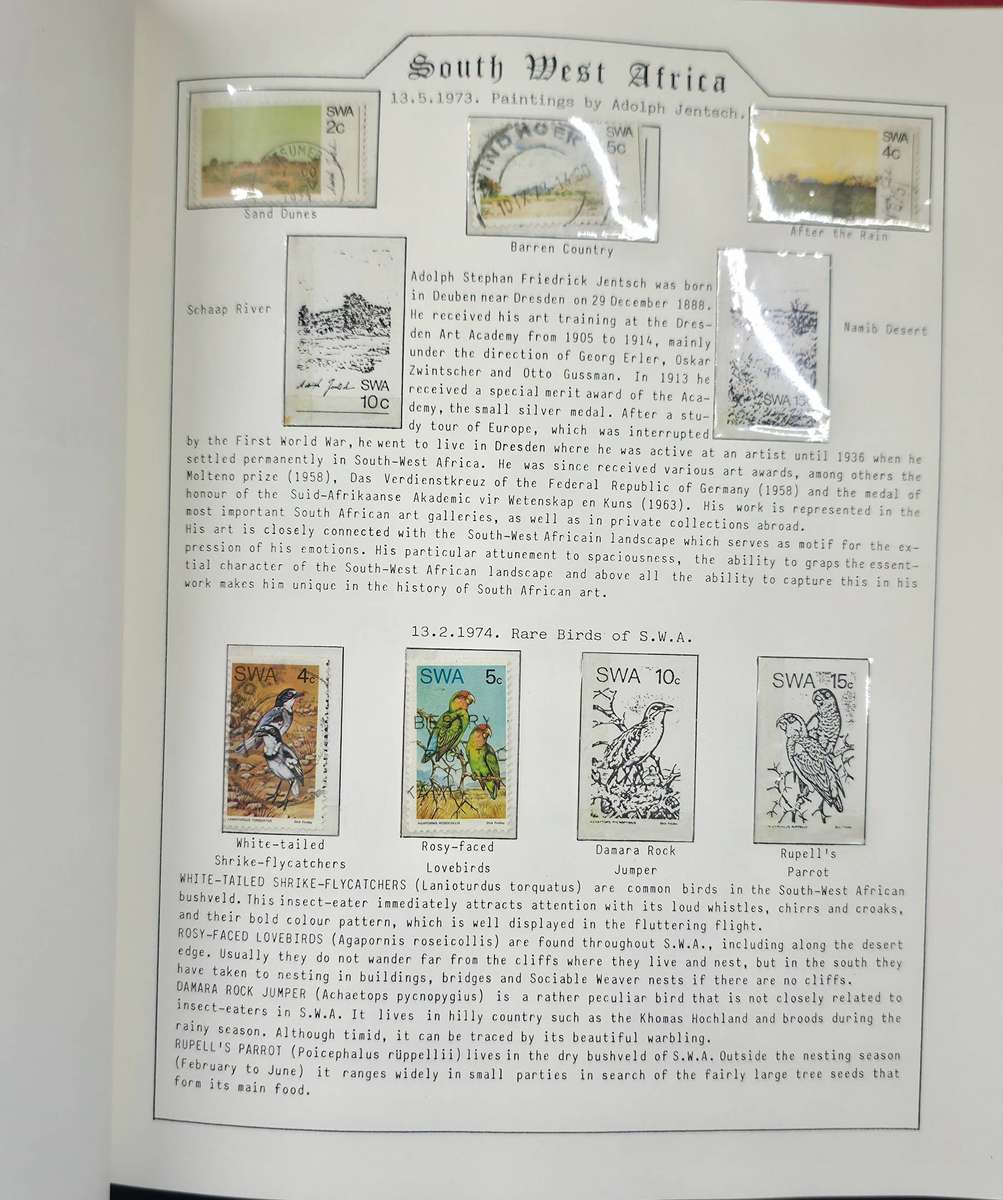 The Grafton Hinge-less Stamp Album: With SWA 1961 to 1989 mostly used (Some Gaps) Ideal for Starter!