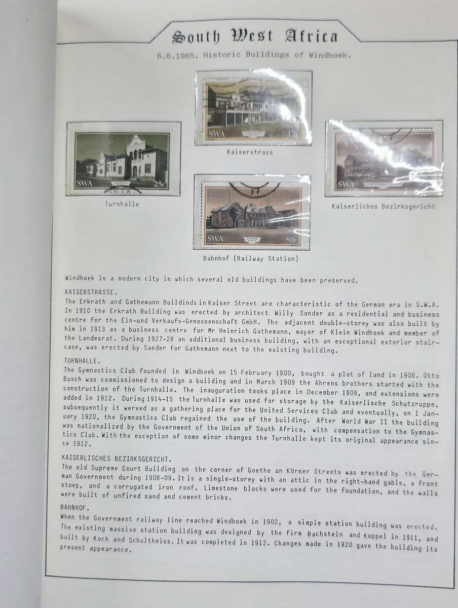 The Grafton Hinge-less Stamp Album: With SWA 1961 to 1989 mostly used (Some Gaps) Ideal for Starter!