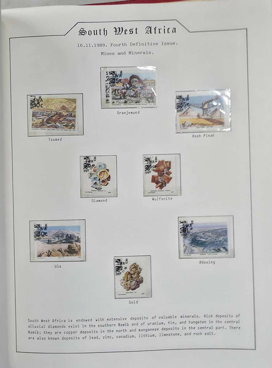 The Grafton Hinge-less Stamp Album: With SWA 1961 to 1989 mostly used (Some Gaps) Ideal for Starter!