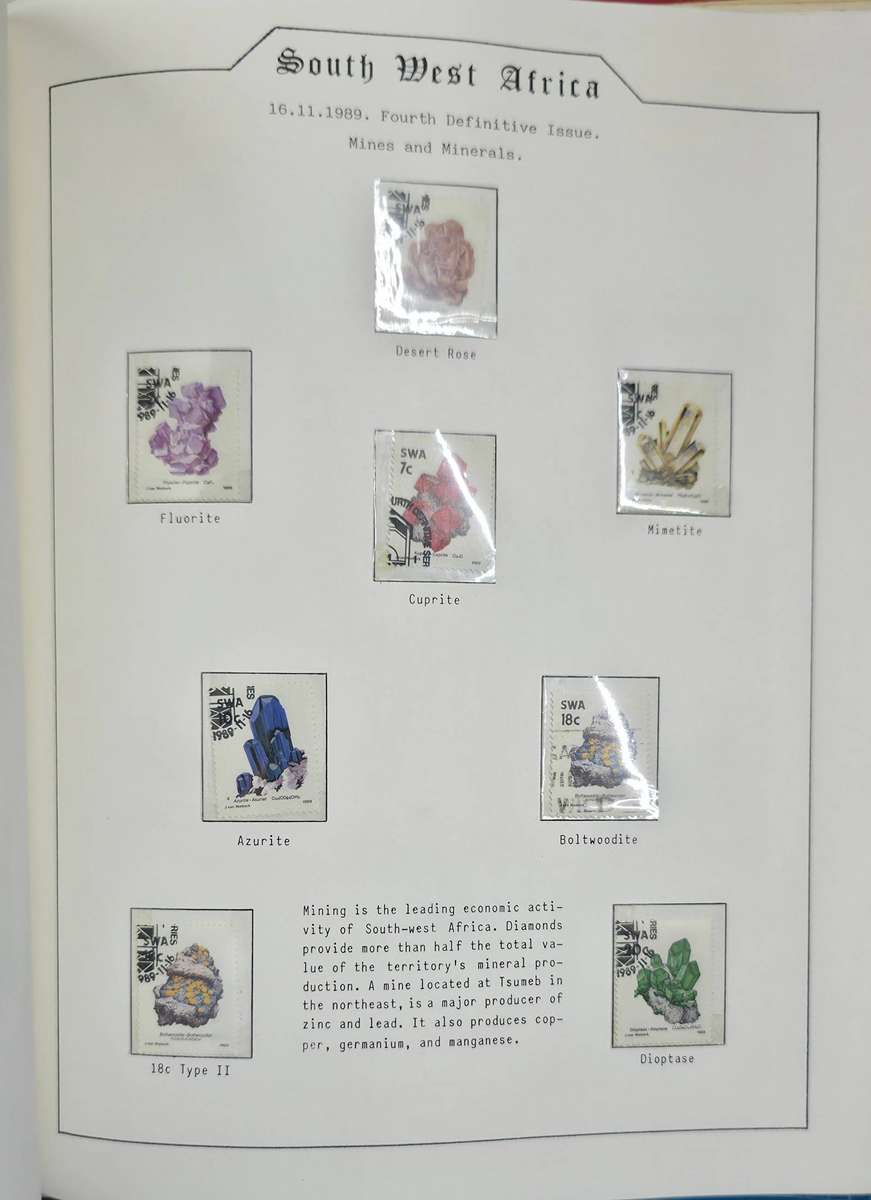 The Grafton Hinge-less Stamp Album: With SWA 1961 to 1989 mostly used (Some Gaps) Ideal for Starter!