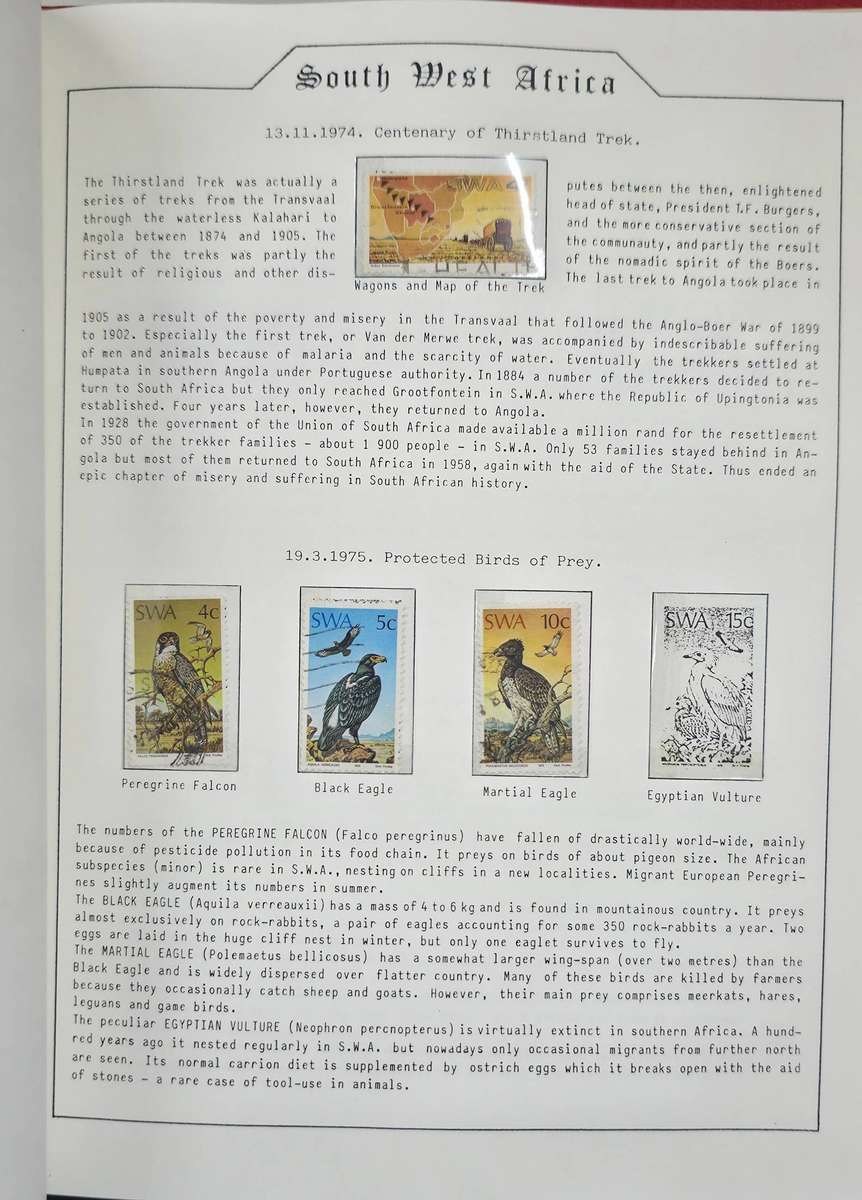 The Grafton Hinge-less Stamp Album: With SWA 1961 to 1989 mostly used (Some Gaps) Ideal for Starter!