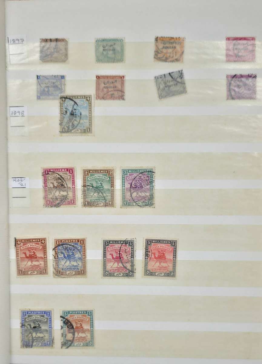 Lighthouse Stock Book: 8 White Pages/16 Sides with Used Sudan (1897-1954): Finds Possible.