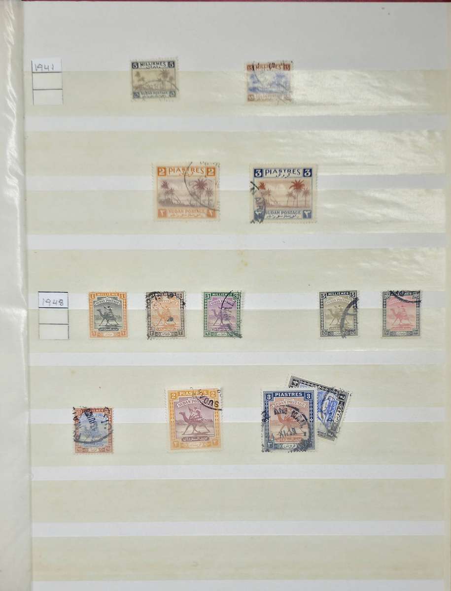 Lighthouse Stock Book: 8 White Pages/16 Sides with Used Sudan (1897-1954): Finds Possible.