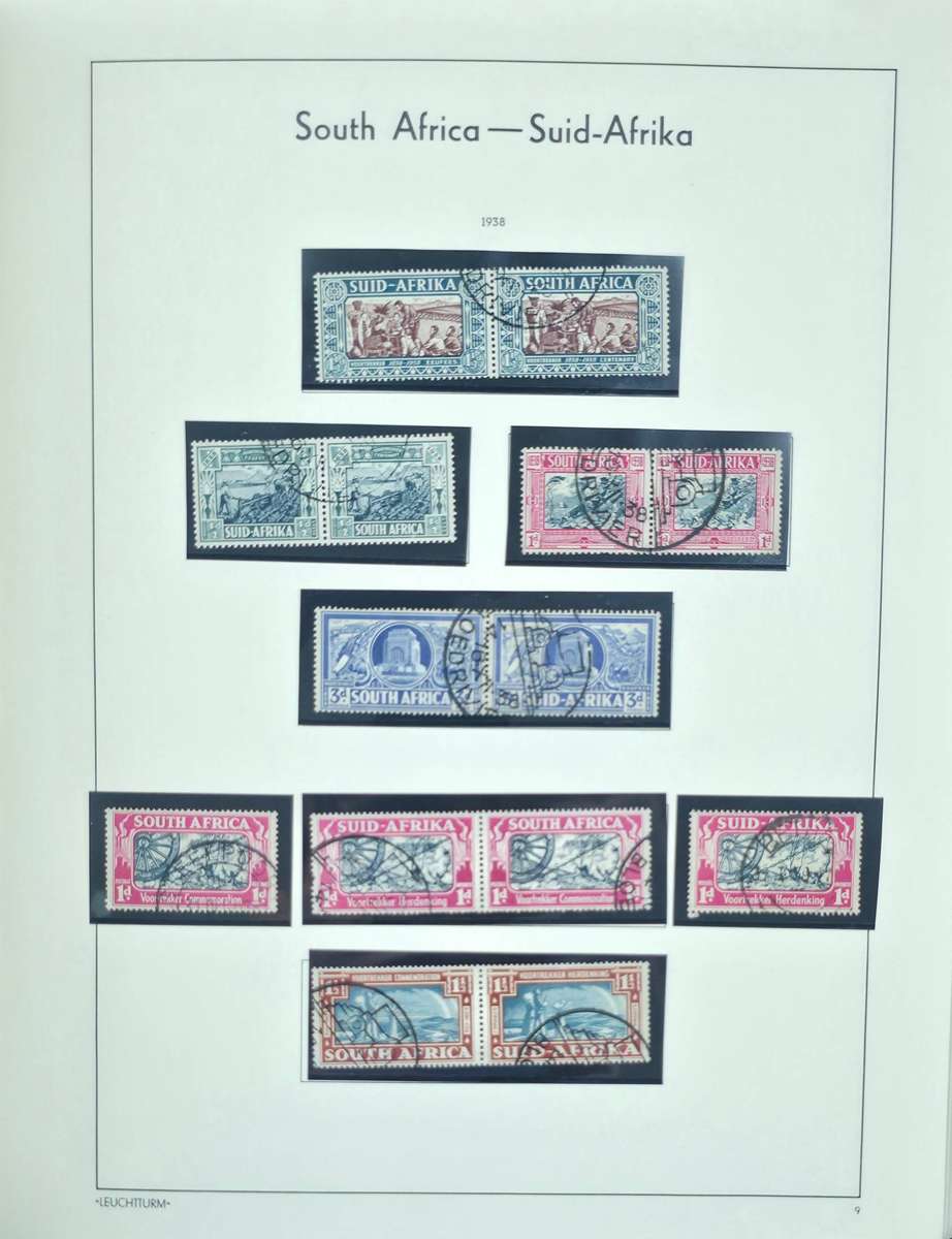 Lighthouse Stamp Album: Pre-Printed Hinge Album for Union/RSA. Some sets complete. Very Nice Starter