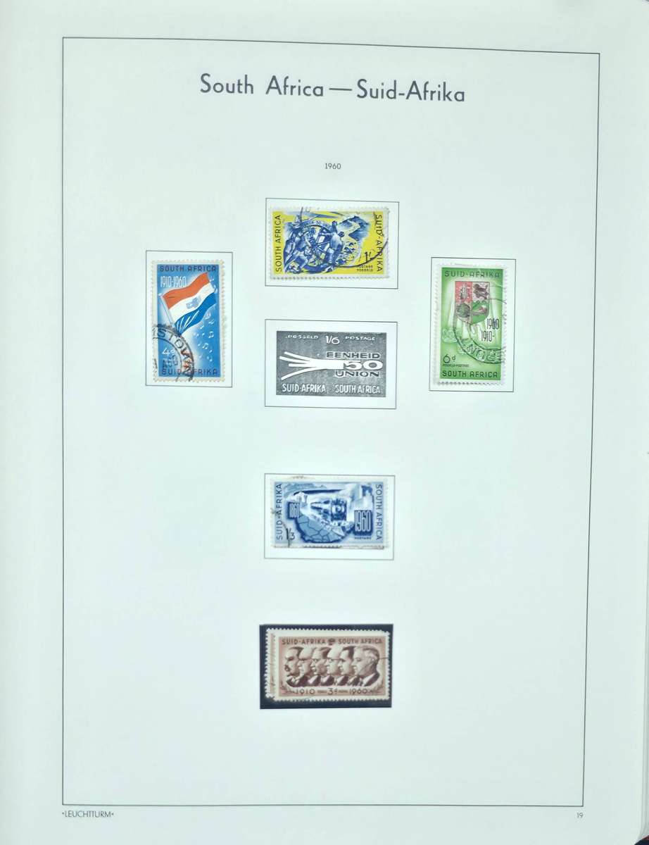 Lighthouse Stamp Album: Pre-Printed Hinge Album for Union/RSA. Some sets complete. Very Nice Starter