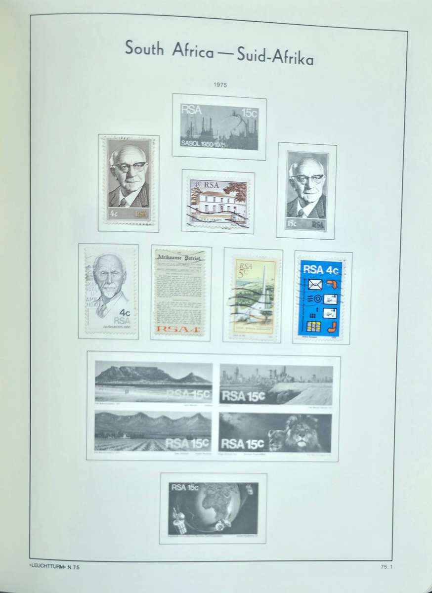 Lighthouse Stamp Album: Pre-Printed Hinge Album for Union/RSA. Some sets complete. Very Nice Starter