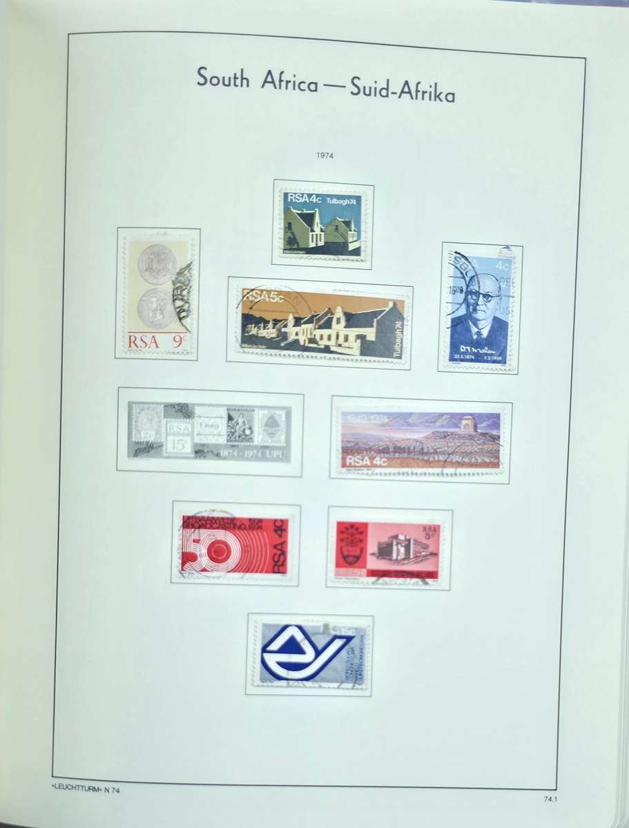 Lighthouse Stamp Album: Pre-Printed Hinge Album for Union/RSA. Some sets complete. Very Nice Starter