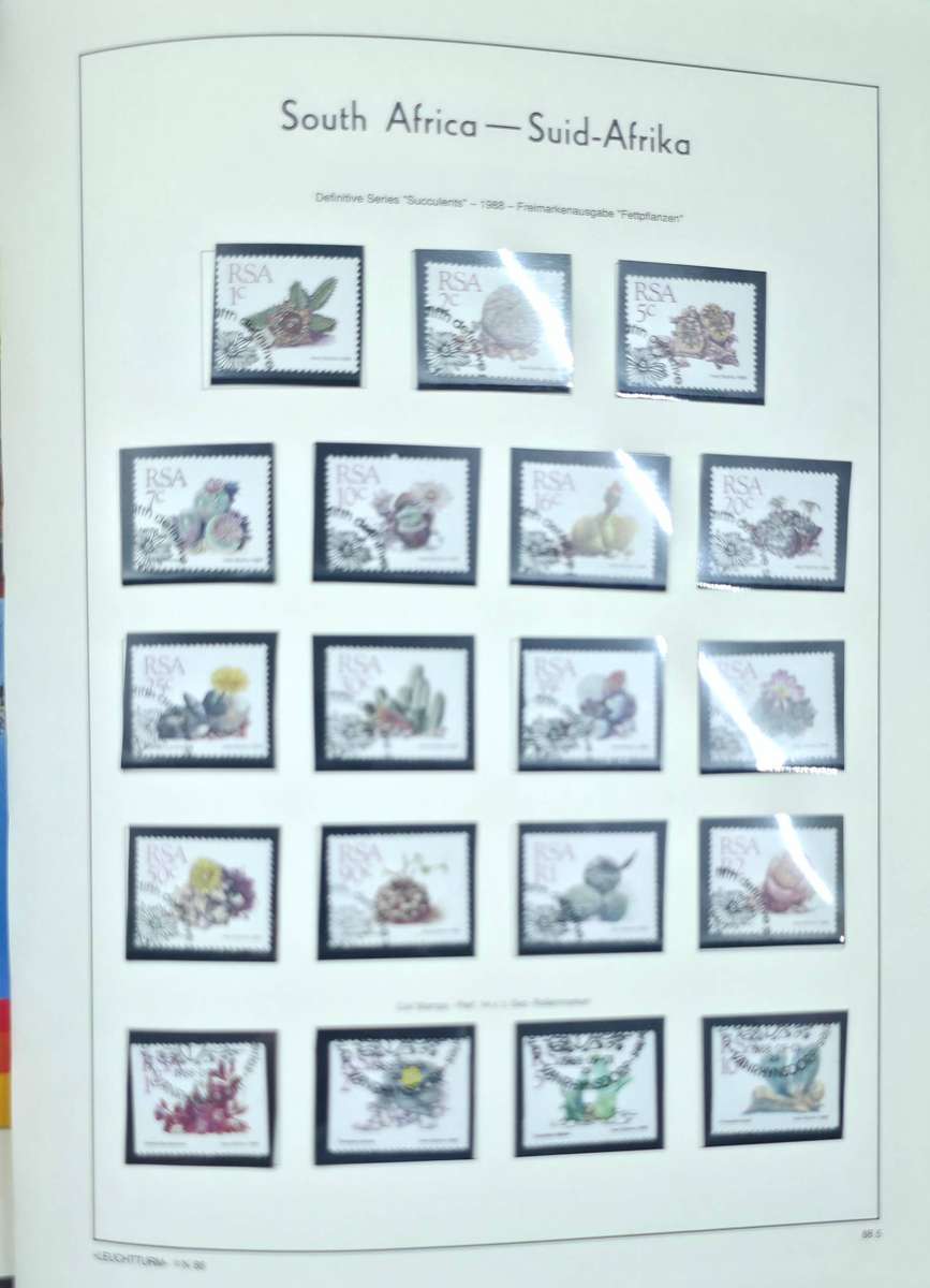 Lighthouse Stamp Album: Pre-Printed Hinge Album for Union/RSA. Some sets complete. Very Nice Starter