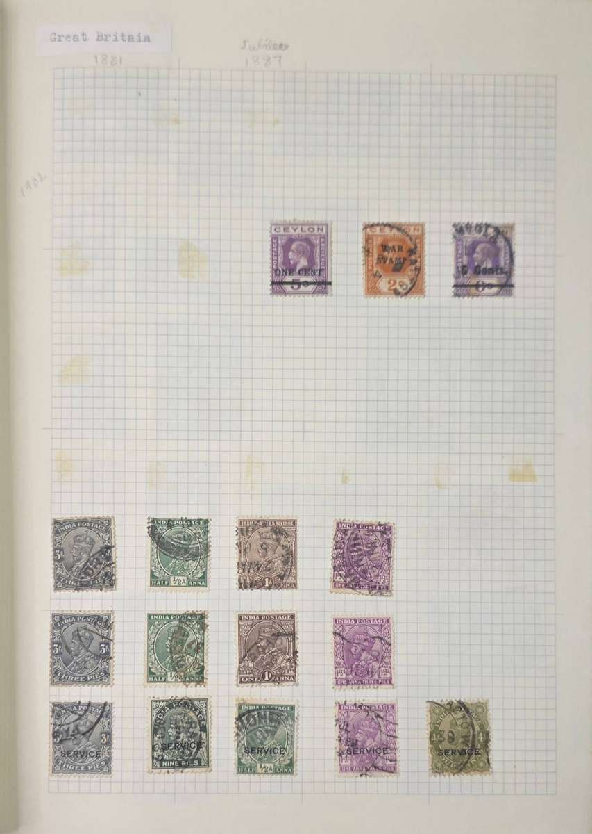 Chelsea Stamp Album: Old Hinged album with World Mix Used: Nice Starter with Finds Possible