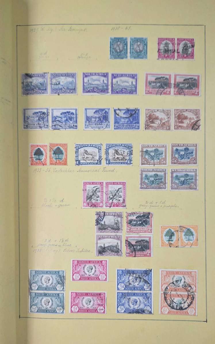 Stamp Album: Home-made Hinged Album with Pre-Union/Union/RSA/SWA Used: Finds Possible!