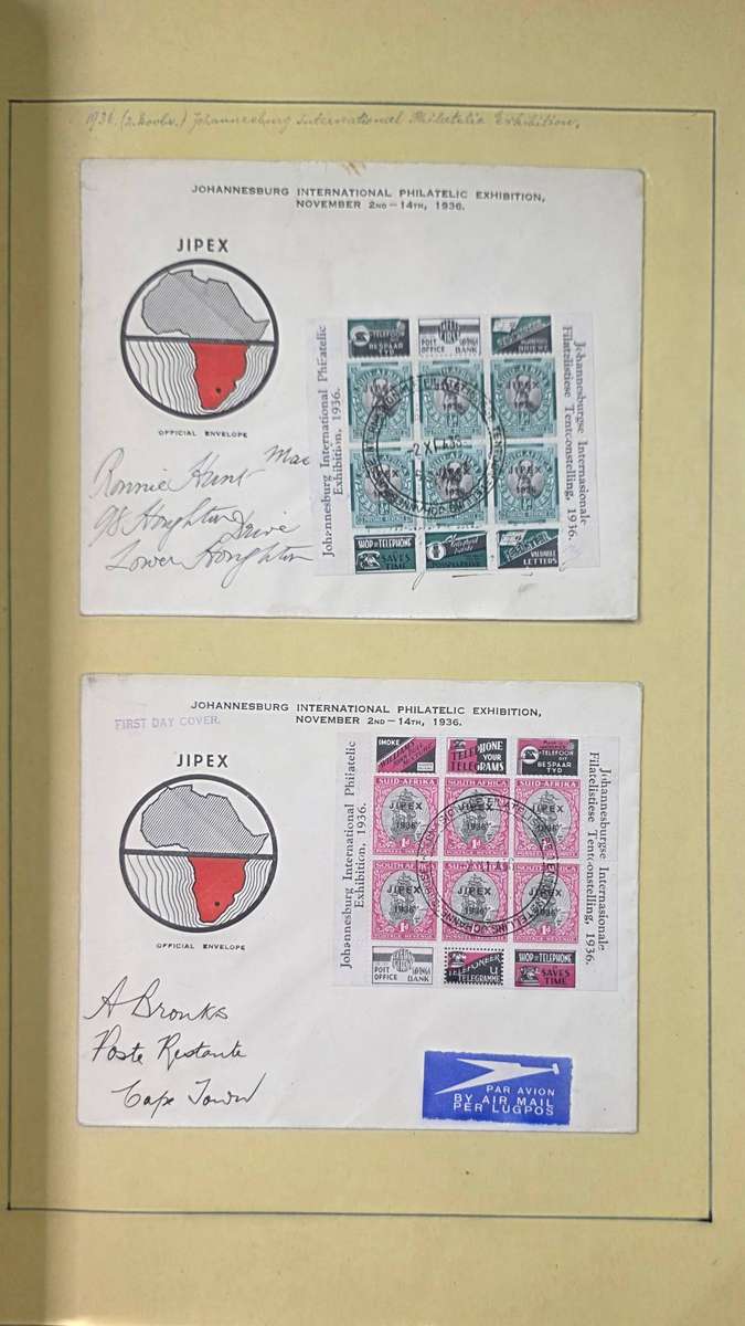 Stamp Album: Home-made Hinged Album with Pre-Union/Union/RSA/SWA Used: Finds Possible!