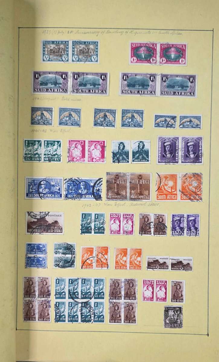 Stamp Album: Home-made Hinged Album with Pre-Union/Union/RSA/SWA Used: Finds Possible!