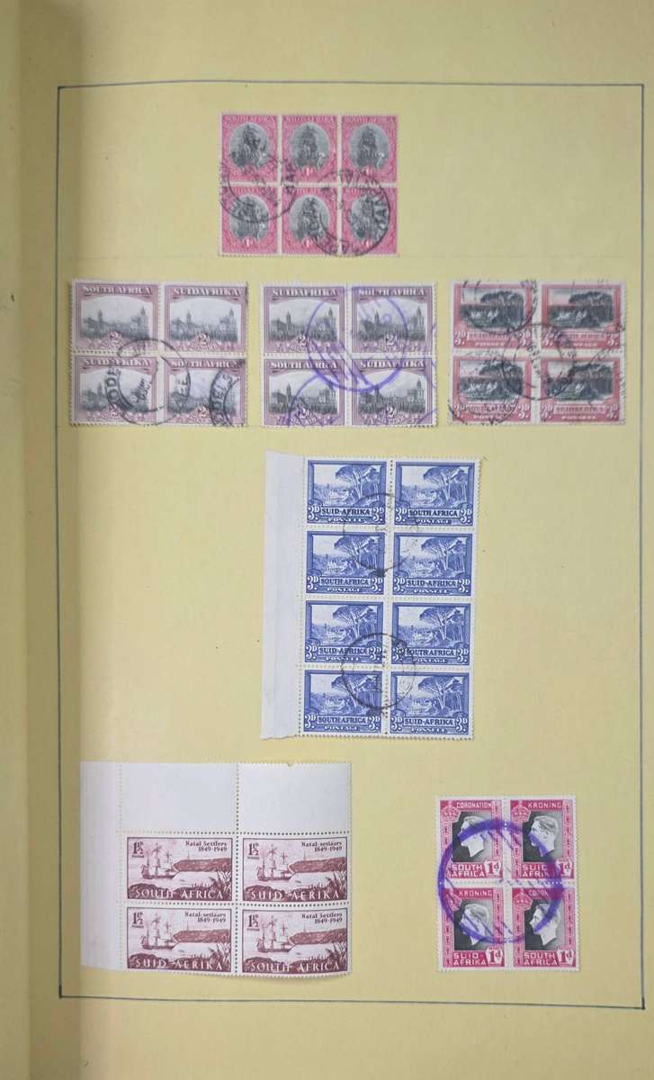 Stamp Album: Home-made Hinged Album with Pre-Union/Union/RSA/SWA Used: Finds Possible!