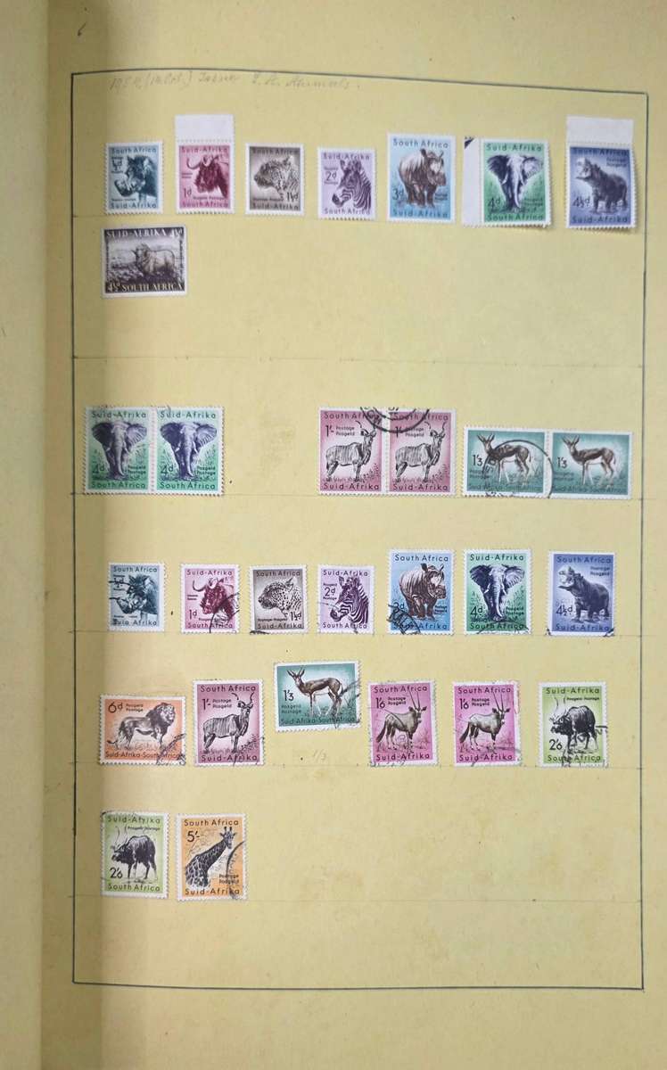 Stamp Album: Home-made Hinged Album with Pre-Union/Union/RSA/SWA Used: Finds Possible!