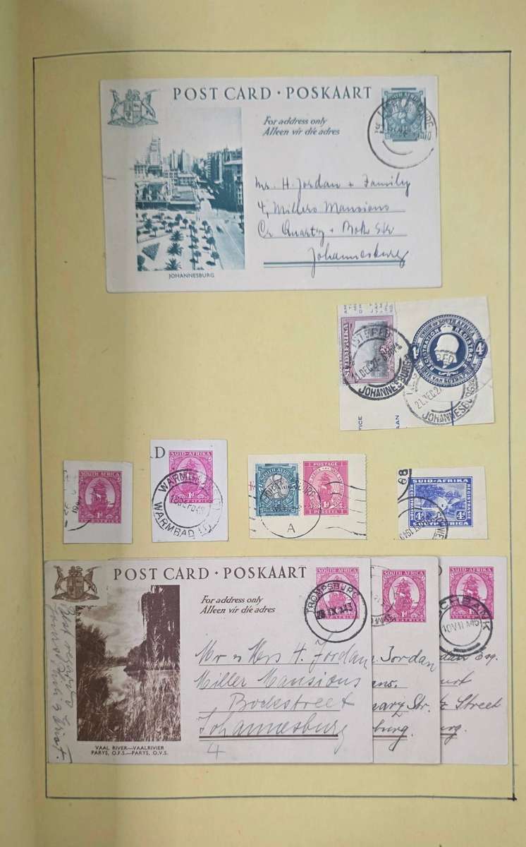 Stamp Album: Home-made Hinged Album with Pre-Union/Union/RSA/SWA Used: Finds Possible!