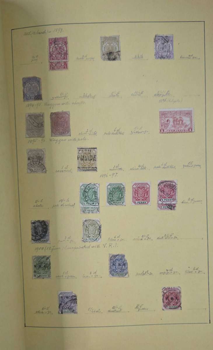 Stamp Album: Home-made Hinged Album with Pre-Union/Union/RSA/SWA Used: Finds Possible!