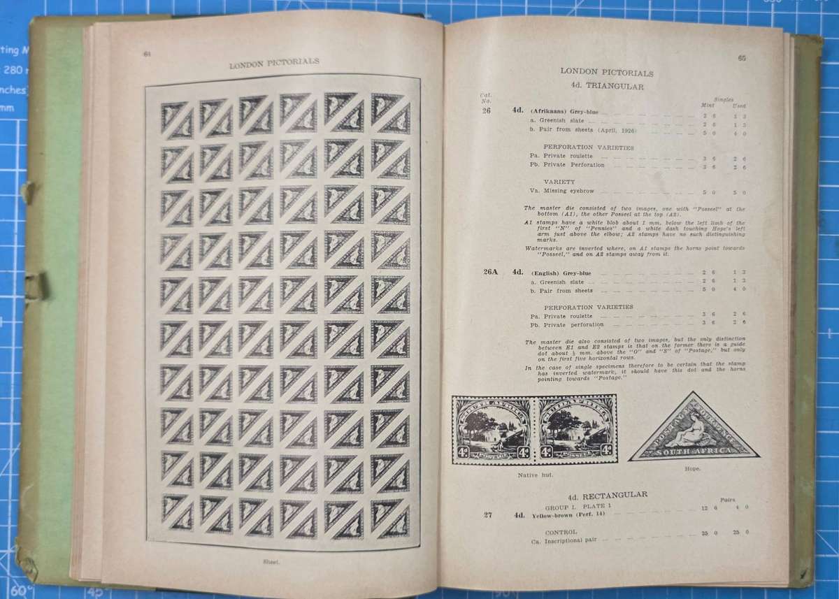 Philatelic Book: Handbook/Catalogue - Union of South Africa Stamps: 1952 Edition